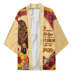 Black History Month Kimono African Woman Afro I Am The Storm