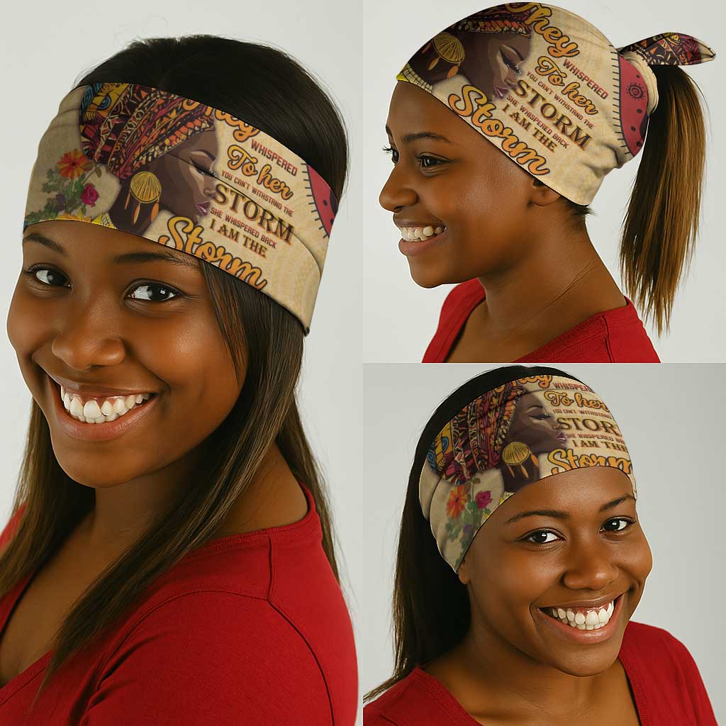 African Woman Neck Gaiter I Am The Storm LT15