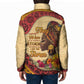 Black History Month Padded Jacket African Woman Afro I Am The Storm