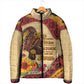 Black History Month Padded Jacket African Woman Afro I Am The Storm