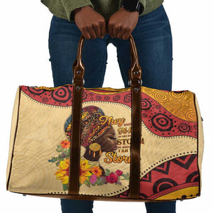 Black History Month Travel Bag African Woman Afro I Am The Storm