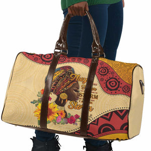 Black History Month Travel Bag African Woman Afro I Am The Storm