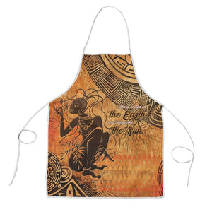 African Women Apron She Is Rooted In The Earth and Rising Like The Sun