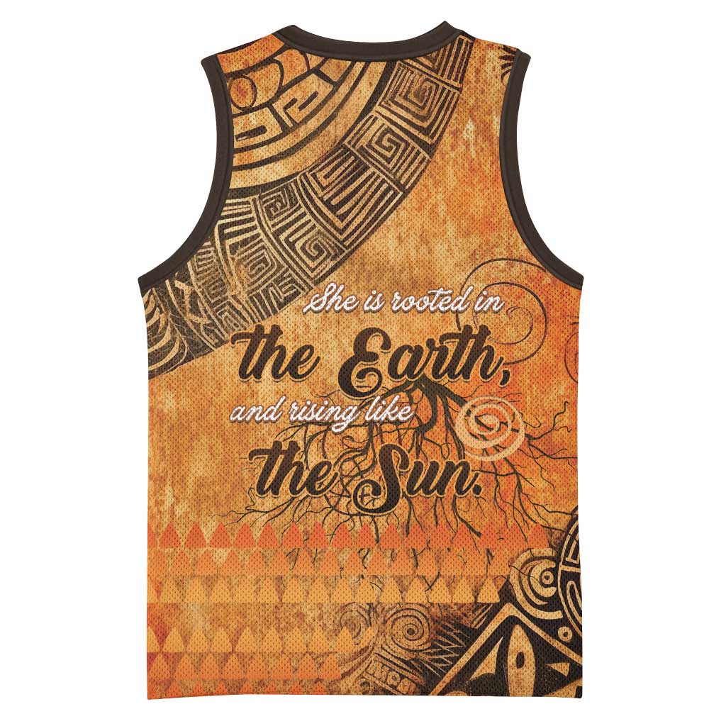 African Women Basketball Jersey With Tribal Pattern LT15
