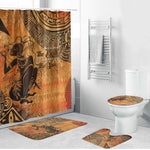 African Women Bathroom Set She Is Rooted In The Earth and Rising Like The Sun