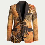 African Women Blazer She Is Rooted In The Earth and Rising Like The Sun