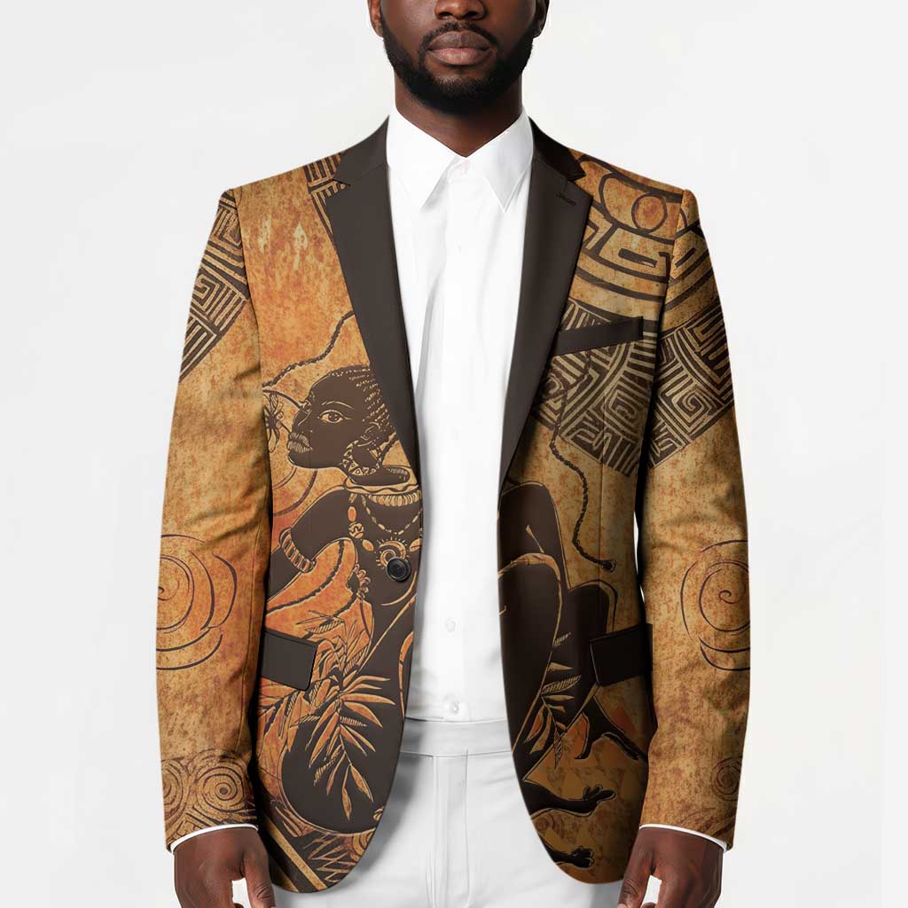 African Women Blazer She Is Rooted In The Earth and Rising Like The Sun