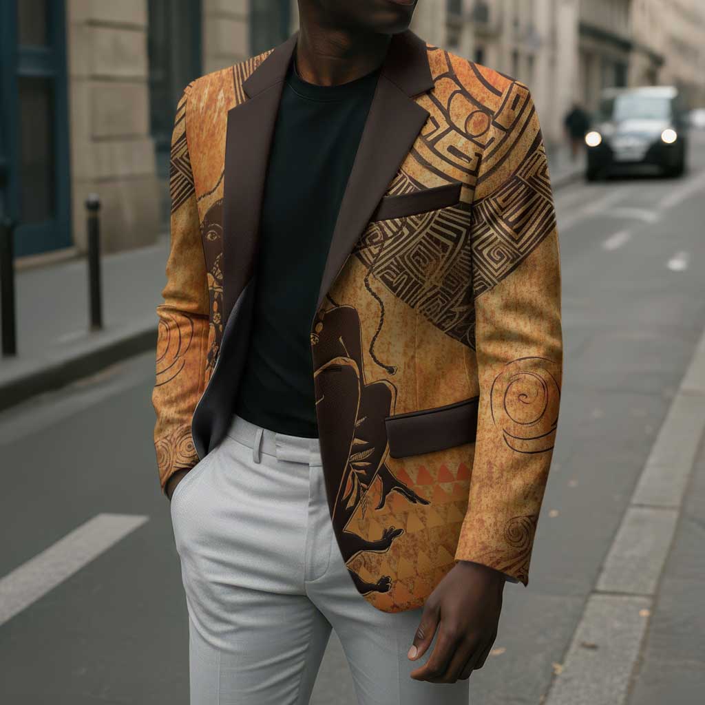 African Women Blazer She Is Rooted In The Earth and Rising Like The Sun