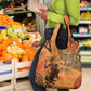 African Women Grocery Bag With Tribal Pattern - African Pride