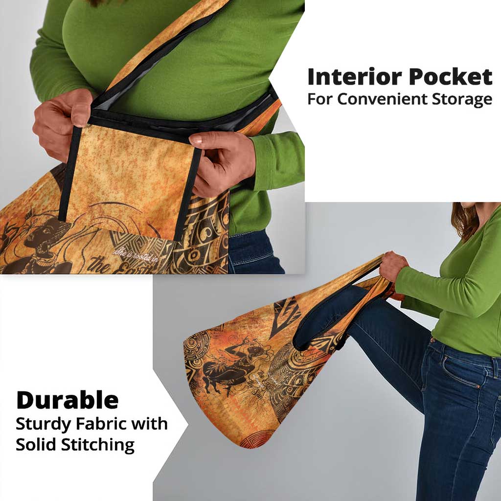 African Women Grocery Bag With Tribal Pattern - African Pride