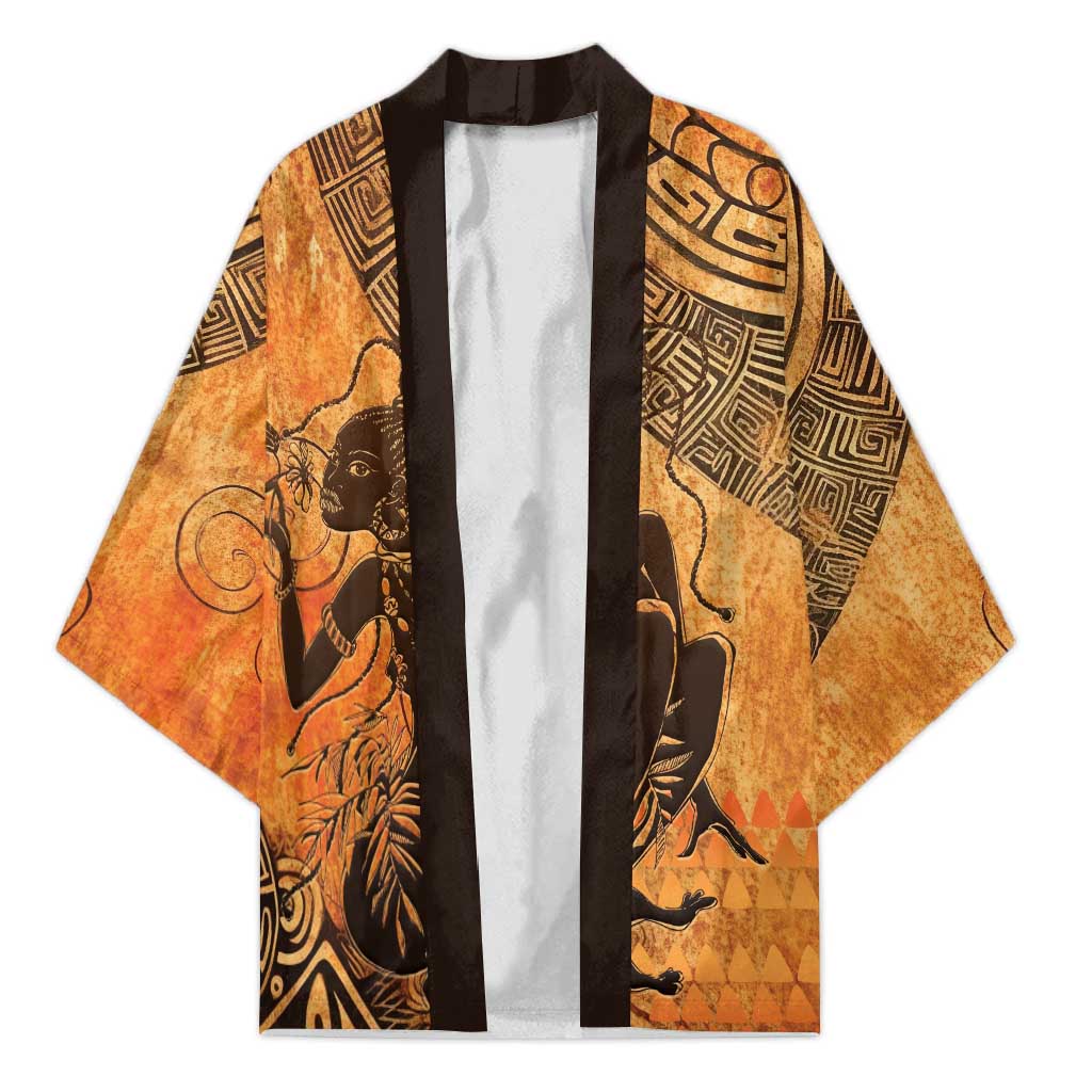 African Women Kimono She Is Rooted In The Earth and Rising Like The Sun