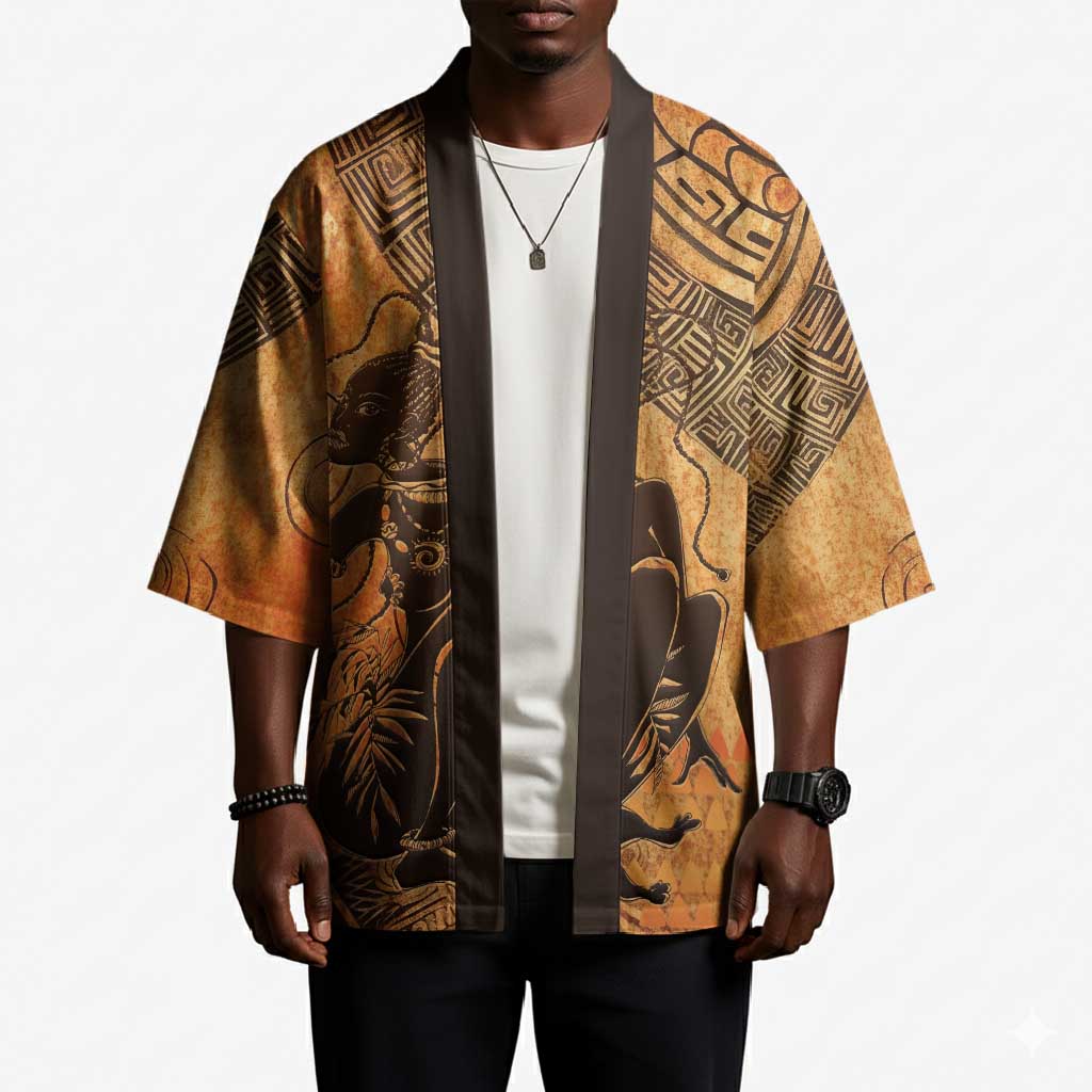 African Women Kimono She Is Rooted In The Earth and Rising Like The Sun