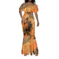 African Women Mermaid Dress With Tribal Pattern - African Pride