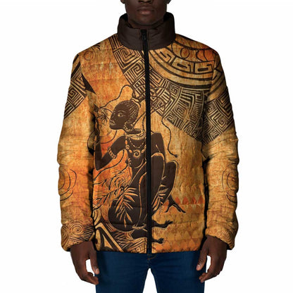African Women Padded Jacket She Is Rooted In The Earth and Rising Like The Sun