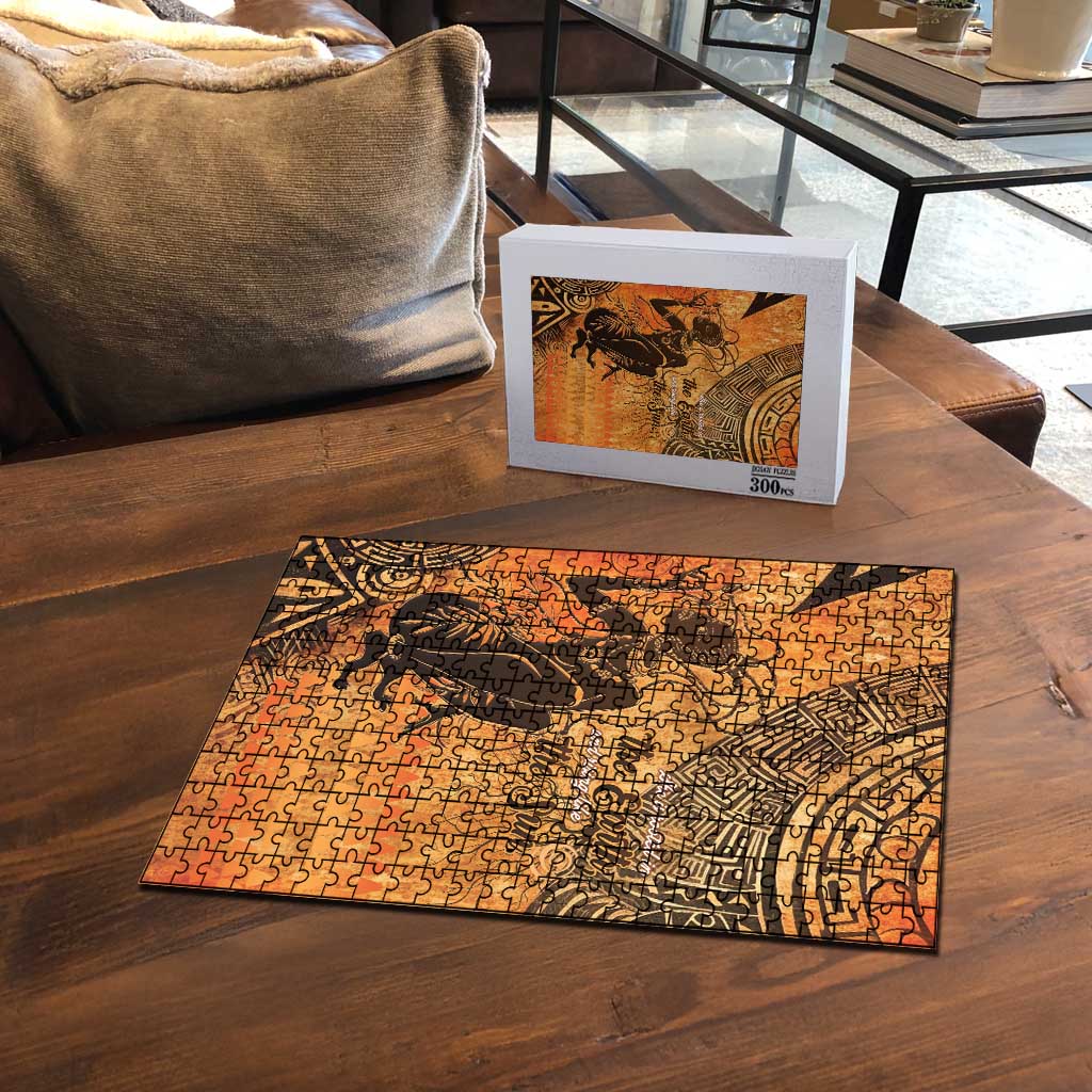 African Women Puzzle She Is Rooted In The Earth and Rising Like The Sun
