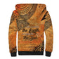 African Women Sherpa Hoodie With Tribal Pattern - African Pride