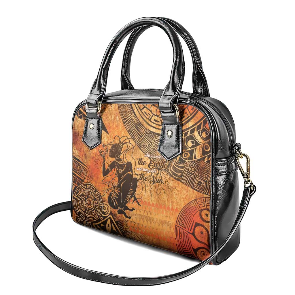 African Women Shoulder Handbag With Tribal Pattern - African Pride