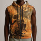 African Women Sleeveless Zip Hoodie With Tribal Pattern - African Pride