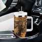 African Women Tumbler With Handle With Tribal Pattern - African Pride