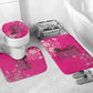 African Women Bathroom Set Black Beautiful Brave and Bressed - Pink Color