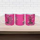 African Women Ceramic Mug Black Beautiful Brave and Bressed - Pink Color