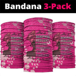 African Women Black Beautiful Brave and Bressed - Pink Color Neck Gaiter LT15