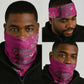 African Women Black Beautiful Brave and Bressed - Pink Color Neck Gaiter LT15