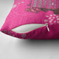 African Women Pillow Cover Black Beautiful Brave and Bressed - Pink Color