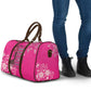 African Women Travel Bag Black Beautiful Brave and Bressed - Pink Color