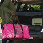 African Women Travel Bag Black Beautiful Brave and Bressed - Pink Color