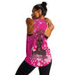 African Women Black Beautiful Brave and Bressed - Pink Color Women Racerback Tank - African Pride