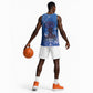 African Women Black Beautiful Brave and Bressed - Blue Color Basketball Jersey LT15