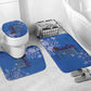 African Women Bathroom Set Black Beautiful Brave and Bressed - Blue Color
