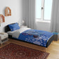 African Women Black Beautiful Brave and Bressed - Blue Color Bedding Set - African Pride