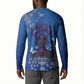 African Women Button Sweatshirt Black Beautiful Brave and Bressed - Blue Color