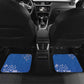 African Women Black Beautiful Brave and Bressed - Blue Color Car Mats - African Pride