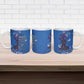 African Women Ceramic Mug Black Beautiful Brave and Bressed - Blue Color
