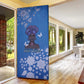African Women Door Cover Black Beautiful Brave and Bressed - Blue Color