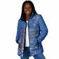 African Women Padded Jacket Black Beautiful Brave and Bressed - Blue Color