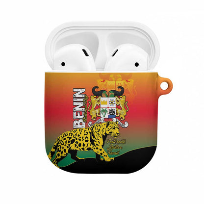 Benin National Day AirPods Case Leopard With Coat Of Arms