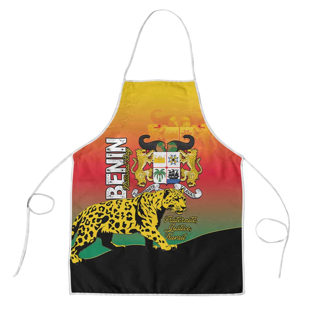 Benin National Day Apron Leopard With Coat Of Arms