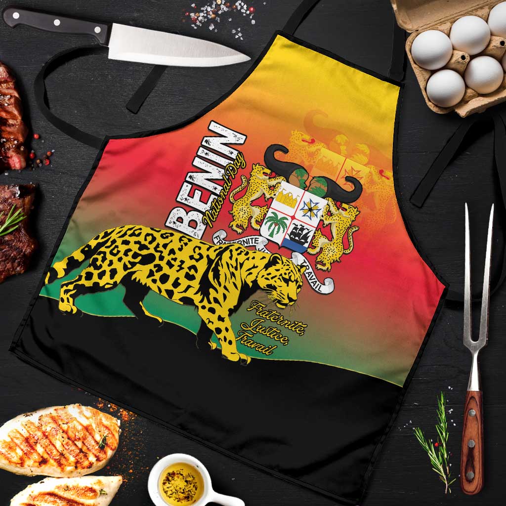 Benin National Day Apron Leopard With Coat Of Arms