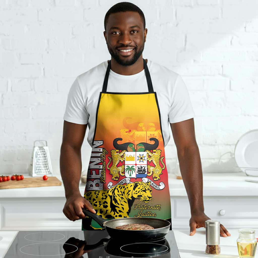Benin National Day Apron Leopard With Coat Of Arms
