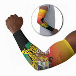 Personalized Benin National Day Arm Sleeves Leopard With Coat Of Arms