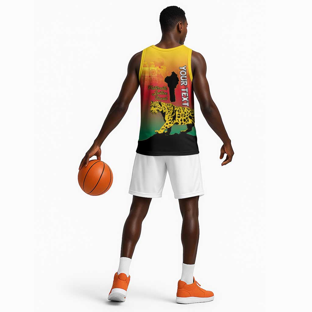Personalized Benin National Day Basketball Jersey Leopard With Coat Of Arms LT15