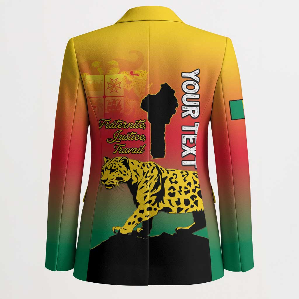 Personalized Benin National Day Blazer Leopard With Coat Of Arms