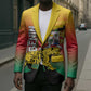 Personalized Benin National Day Blazer Leopard With Coat Of Arms