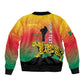 Personalized Benin National Day Bomber Jacket Leopard With Coat Of Arms - African Pride