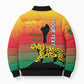 Personalized Benin National Day Bomber Puffer Jacket Leopard With Coat Of Arms