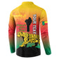 Personalized Benin National Day Button Sweatshirt Leopard With Coat Of Arms